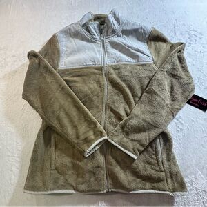 Canyon Creek Tan and Gray Fleece Jacket